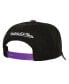 Men's Black Distressed Los Angeles Lakers Corduroy Pro Crown Adjustable Hat