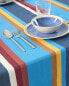 Striped cotton tablecloth