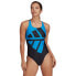 Спортивный купальник Adidas 3 полосы BX Swimsuit Black / Blue Rush, 36 - фото #3