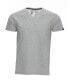 Фото #1 товара Men's Basic Notch Neck Short Sleeve T-shirt