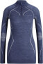 Фото #8 товара FALKE Women's Wool-Tech High Zip Neck Functional Shirt Long Sleeve for Cold to Very Cold Temperatures Laundry Very Warm Breathable Climate Regulating Odour-Inhibiting Wool Functional Material Pack of
