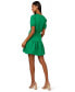 Women's Faux-Wrap Tiered Dress