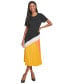 Фото #4 товара Women's Pleated-Skirt Midi Dress