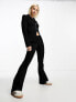 Фото #7 товара COLLUSION tailored flared trouser co-ord in black