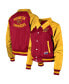 ფოტო #1 პროდუქტის Women's Burgundy Washington Commanders Coaches Raglan Full-Snap Jacket