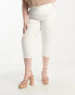 Фото #4 товара Simply Be cropped denim skinny jeggings in white