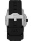 ფოტო #3 პროდუქტის UFC Men's Quartz Icon Silicone Black Watch, 45mm