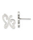 ფოტო #1 პროდუქტის Stainless Steel Polished Butterfly Earrings