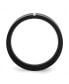ფოტო #3 პროდუქტის Titanium Polished Black IP-plated Grooved Comfort Fit Band Ring