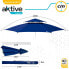 AKTIVE Octagonal Umbrella 280 cm Metal Pole With Double Roof and UV30 Protection