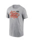 ფოტო #3 პროდუქტის Men's Heather Gray Kansas City Chiefs Super Bowl LVIII Champions Locker Room Trophy Collection Tall T-shirt