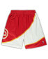 Men's Red Atlanta Hawks Big and Tall Hardwood Classics Team Swingman Shorts