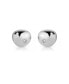 ფოტო #2 პროდუქტის Polished Pebble Single Crystal Stud Earrings