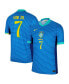 Men's Vini Jr. Blue Brazil National Team 2024 Away Authentic Jersey