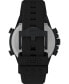 ფოტო #3 პროდუქტის UFC Men's Kick Digital Black Polyurethane Watch, 49mm