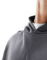 ASOS DESIGN heavyweight extreme oversized hoodie in washed black Dunkelschattiert, M - Chest 40 - фото #2