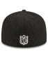 Фото #4 товара Men's Black Los Angeles Rams Main Patch 59FIFTY Fitted Hat