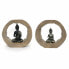 Фото #1 товара Статуэтка декоративная DKD Home Decor Чёрный Будда Натуральная 20,5 x 6 x 18,5 см (2 шт)