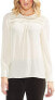 Vince Camuto Women's 180380 Long Sleeve Pintuck Yoke Soft Texture Blouse Size L