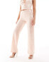 Фото #3 товара Kaiia sequin wide leg trousers co-ord in pale pink