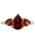 ფოტო #3 პროდუქტის Garnet (2-3/4 ct. t.w.) & Diamond (1/20 ct. t.w.) Ring in 14k Gold