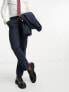 ASOS DESIGN slim mix and match suit trousers in navy and burgundy grid check