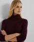 Фото #3 товара Women's Silk-Blend Turtleneck Sweater