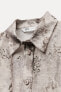 Фото #6 товара Рубашка из ткани с принтом с вышивкой – zw collection ZARA