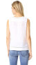 Фото #2 товара Vince 155851 Women's Ramie Lace Insert Shell Blouse Sleeveless White Sz. XS