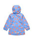 ფოტო #3 პროდუქტის Girls Toddler, Child Cornflower Polka Dot Recycled Waterproof Raincoat