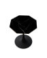 Modern Marble Coffee Table, Octagonal, Metal Base