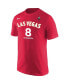 Men's Liz Cambage Red Las Vegas Aces Explorer Edition Name Number T-shirt