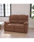 Фото #2 товара Bustle Back Loveseat With Two Built-In Recliners