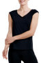 NIC+ZOE Women's Flexfit Cap Sleeve Tank Top Black Size Small