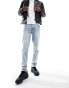 Фото #1 товара ASOS DESIGN skinny jeans in light wash blue