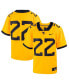 ფოტო #1 პროდუქტის Big Boys #22 Gold West Virginia Mountaineers Football Game Jersey