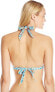 Shoshanna 240233 Womens Boho Medallion Ring Halter Bikini Top Papaya Size B