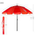 Пляжный зонт Aktive Красный Алюминий 240 x 235 x 240 cm (6 штук)