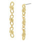 Gold Knot Linear Earrings Золотистый - фото #1