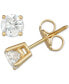 ფოტო #2 პროდუქტის Diamond Stud Earrings (1 ct. t.w.) in 14k White, Yellow or Rose Gold