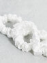 Easilocks Classic Small Satin Scrunchie in White - 3 Pack