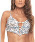 Фото #1 товара Women's Butterfly Crop Bikini Top