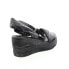 Фото #15 товара A.S.98 Nolie 528078-201 Womens Black Leather Sandals Wedges Shoes