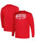 Men's Scarlet Ohio State Buckeyes Big and Tall Arch Long Sleeve T-shirt