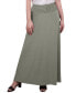 ფოტო #1 პროდუქტის Women's Maxi A-Line Skirt with Front Faux Belt and Ring Detail
