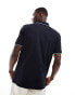 PS Paul Smith regular fit tipped polo with logo in navy