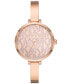 Women's Naia Three-Hand Rose Gold-Tone Alloy Watch 38mm