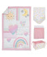 Happy Days Rainbows and Sunshine 4 Piece Nursery Crib Bedding Set