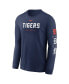 Фото #2 товара Men's Navy Detroit Tigers Repeater Long Sleeve T-shirt