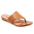 Фото #2 товара Softwalk Chandler S2306-215 Womens Brown Leather Slip On Thong Sandals Shoes 11